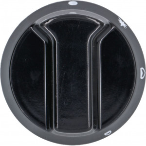 BLACK KNOB ϕ 52 mm SILK-SCREEN PRINTED