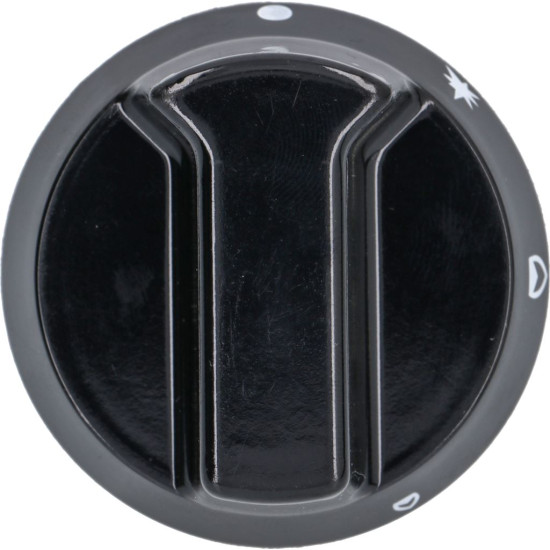 BLACK KNOB ϕ 52 mm SILK-SCREEN PRINTED BLACK KNOB ϕ 52 mm SILK-SCREEN PRINTED