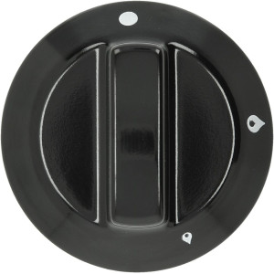 BLACK KNOB ϕ 60 mm SILK-SCREEN PRINTED