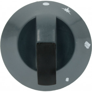 BLACK KNOB ϕ 70 mm SILK-SCREEN PRINTED