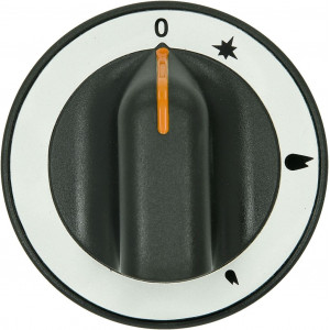 BLACK KNOB ϕ 70 mm SILK-SCREEN PRINTED