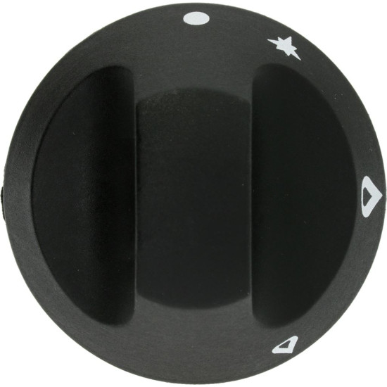 BLACK KNOB ϕ 66 mm SILK-SCREEN PRINTED