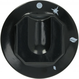 BLACK KNOB ϕ 70 mm SILK-SCREEN PRINTED