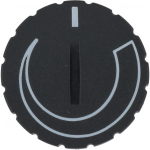 BLACK KNOB ϕ 37 mm SILK-SCREEN PRINTED