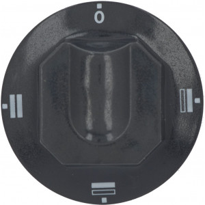 BLACK KNOB ϕ 70 mm SILK-SCREEN PRINTED