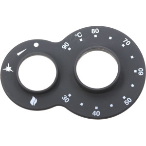 BLACK KNOB RING NUT 30-90°C