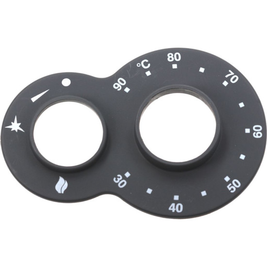 BLACK KNOB RING NUT 30-90°C
