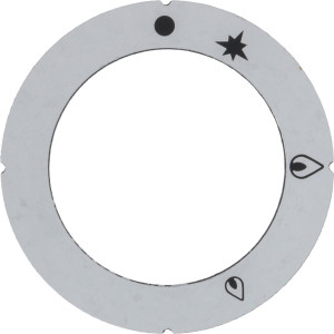 SELF-ADHESIVE DISC WITH PILOT SYMBOL