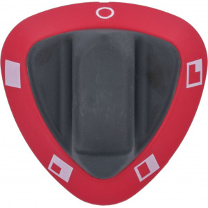 BLACK-RED KNOB SILK-SCREEN PRINTED