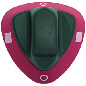 BLACK-RED KNOB SILK-SCREEN PRINTED