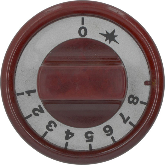 KNOB RED ϕ 76 mm 0-1-2-3-4-5-6-7-8