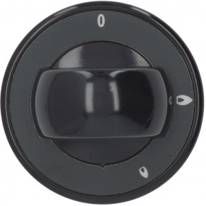 BLACK KNOB ϕ 70 mm SILK-SCREEN PRINTED