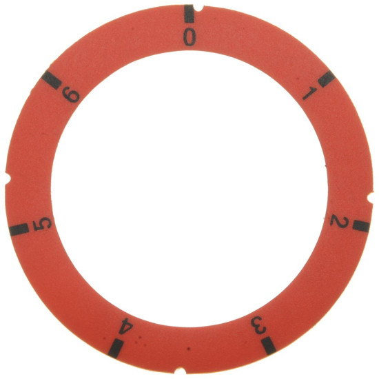 SELF-ADHESIVE DISC RED 0-1-2-3-4-5-6