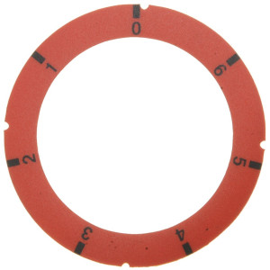 SELF-ADHESIVE DISC RED 0-1-2-3-4-5-6
