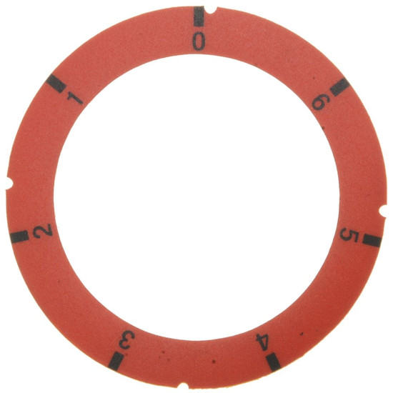SELF-ADHESIVE DISC RED 0-1-2-3-4-5-6