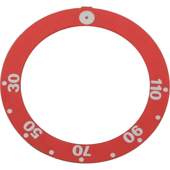 SELF-ADHESIVE KNOB DISC RED 30-110°C SELF-ADHESIVE KNOB DISC RED 30-110°C