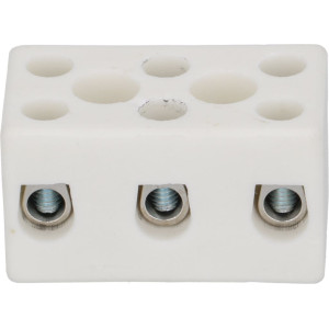 TERMINAL BLOCK 3-POLES OF CERAMIC