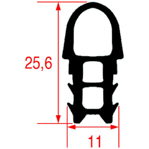 GASKET FOR OVEN DOOR - 24 m