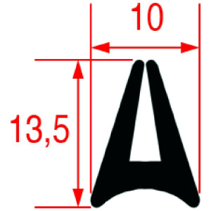GASKET FOR OVEN GLASS - 25 m
