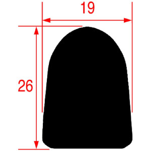 OVEN DRAWER GASKET - 21 m