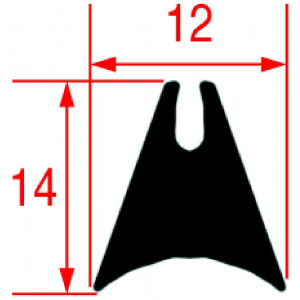 GASKET FOR OVEN GLASS 3198 - 25 m
