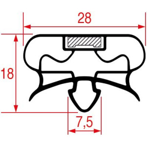 SNAP-IN GASKET 677x573 mm