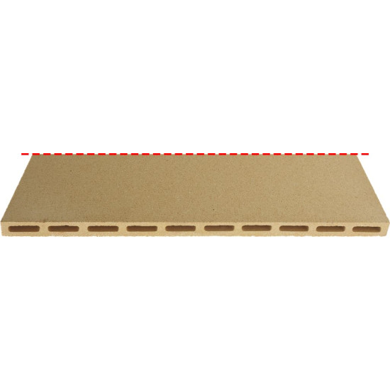 REFRACTORY STONE PERFORATED 696x348x17mm