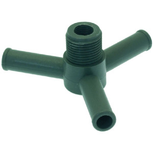 HOSE END FITTING 3-WAYS ϕ 10 mm