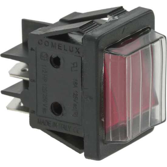 PUSH-BUTTON BIPOLAR RED 16A 250V PUSH-BUTTON BIPOLAR RED 16A 250V