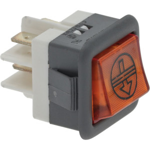 PUSH-BUTTON 2-POLE ORANGE 