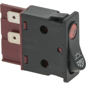 PUSH-BUTTON 2 POLE RINSE YELLOW