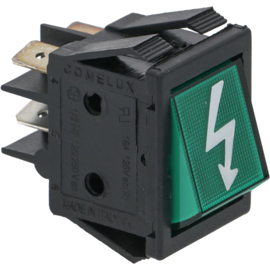 PUSH-BUTTON BIPOLAR GREEN 16A 250V PUSH-BUTTON BIPOLAR GREEN 16A 250V