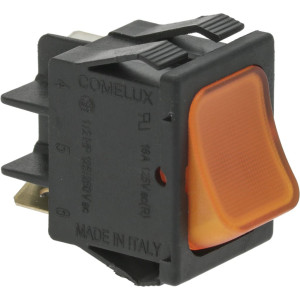 PUSH-BUTTON 1-POLE ORANGE 16A 250V