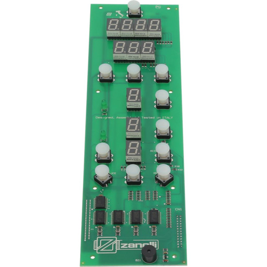 9 PROGRAMS PUSH-BUTTON PANEL 305x85 mm