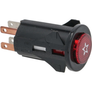 PUSH-BUTTON RESET RED 3A 250V