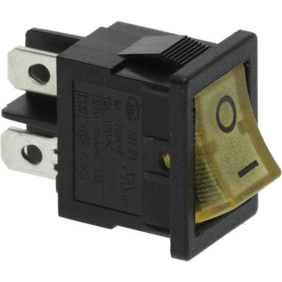 BIPOLAR SWITCH YELLOW 16A 250V BIPOLAR SWITCH YELLOW 16A 250V