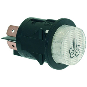 PUSH-BUTTON 1-POLE WHITE 16A 250V