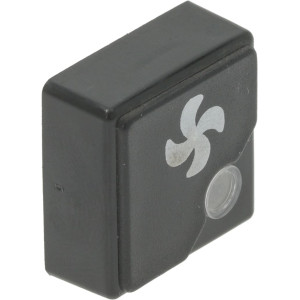 SWITCH BUTTON SQUARE BLACK 23x23mm 