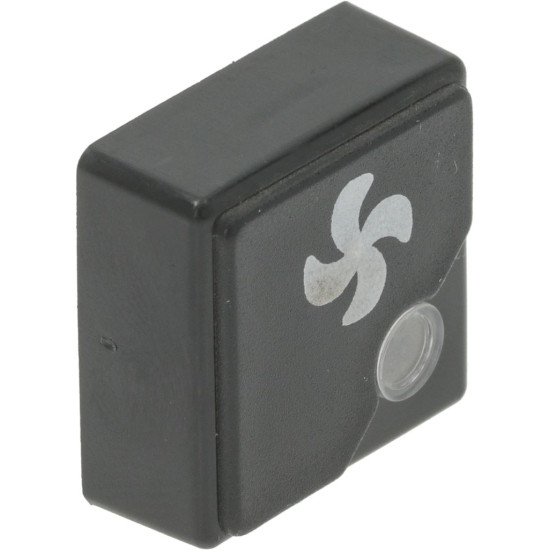 SWITCH BUTTON SQUARE BLACK 23x23mm 