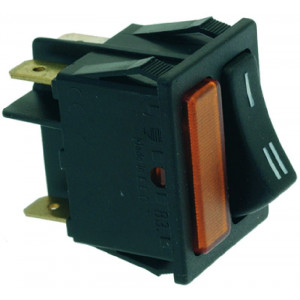 BIPOLAR SWITCH BLACK 16A 250V