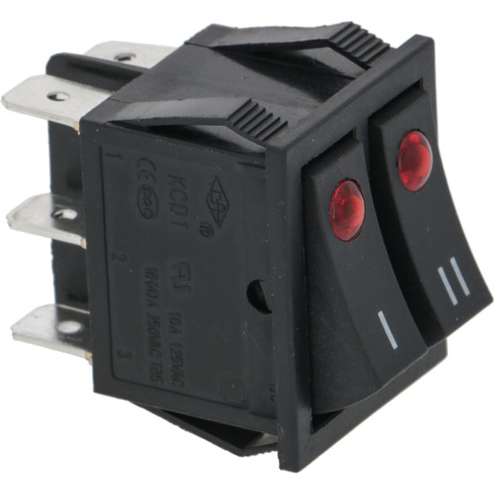 DOUBLE THREE-POLE SWITCH 16A 250V DOUBLE THREE-POLE SWITCH 16A 250V