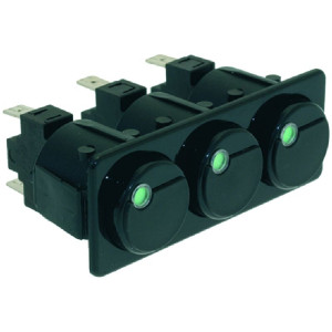 TRIPLE SINGLE POLE SWITCH 16A 250V