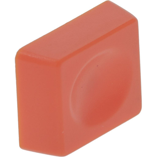 PUSH-BUTTON RECTANG. ORANGE 20x25 mm