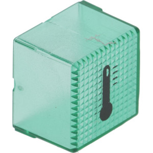 LAMP CAP GREEN 23x23 mm TERMOMETRO