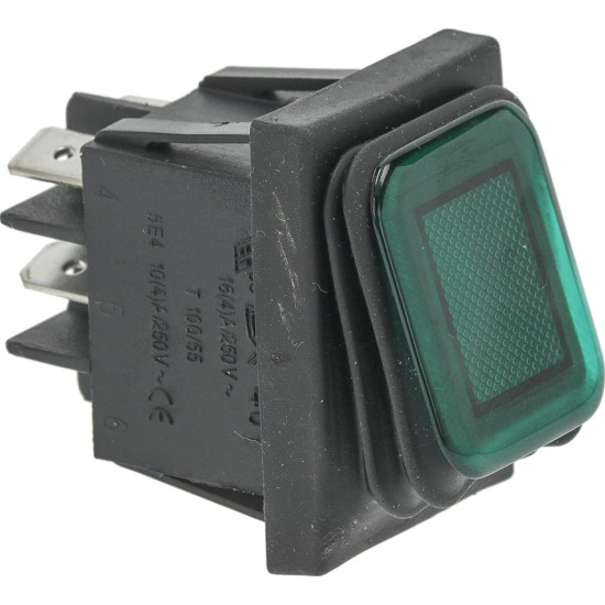 PUSH-BUTTON BIPOLAR GREEN 16A 250V PUSH-BUTTON BIPOLAR GREEN 16A 250V
