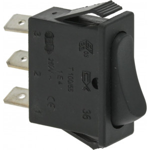 BLACK MONOP.CHANGE OVER SWITCH 16A 250V