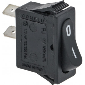 SWITCH 1-POLE BLACK 16A 250V