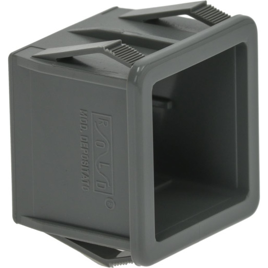 HOUSING FOR PUSH-BUTTON SQUARE GREY HOUSING FOR PUSH-BUTTON SQUARE GREY