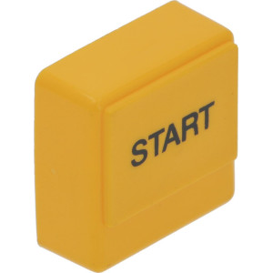 PUSH-BUTTON SQUARE YELLOW 23x23 mm 