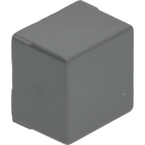 PUSH-BUTTON FIXED SQUARE GREY 23x23 mm